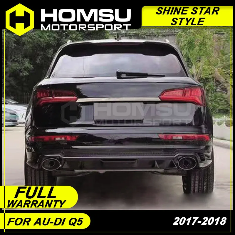 SHINE Style kits car body kits for Au-di Q5 2017-2018 Front bumper & front lip & front grill / rear bumper & rear diffuser lips