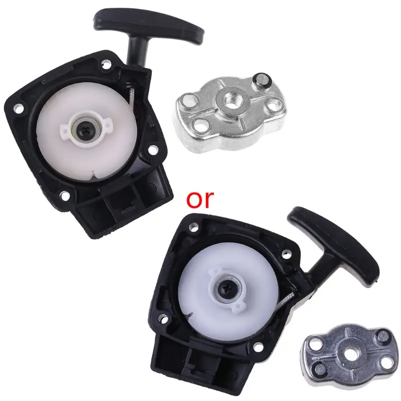 1Set 26CC 1E34F Brush Cutter Grass Hedge Trimmer Starter with Pulley Plate Replacement for Mitsubish CG260 BC260 95AA