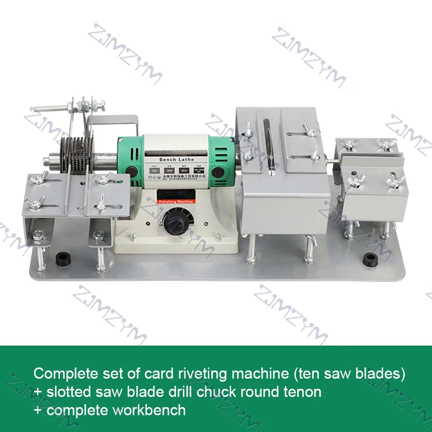 Multifunctional Card Riveting Machine Woodworking Table Saw Cutting Machine Small Table Saw Tenon And Mortise Machine 112x210mm