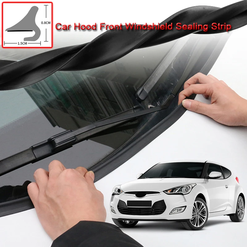 For Hyundai Veloster 2012-2020 Car Seal Strip Windshied Spoiler Filler Protect Edge Weatherstrip Strips Sticker Auto Accessories