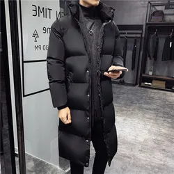 2024 Winter Lange Stijl Heren Mode Parka 'S Heren Overjas Winter Casual Jasje Gesmolten Warme Jas Mannen Parka Jassen Maat M-5XL My11