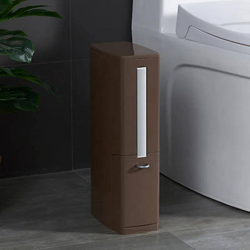 Multifunction ห้องน้ำตู้ถังขยะพลาสติกชุดแปรงห้องน้ำ Waste Bin Dustbin ถังขยะถังขยะกระเป๋า
