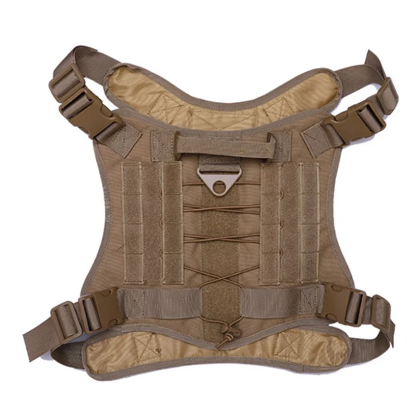 Military Police Tactical Dog Harness K9 Working Pet Dog Vest Dog Training For Medium Large Dogs Clothing Accessories Tan Green