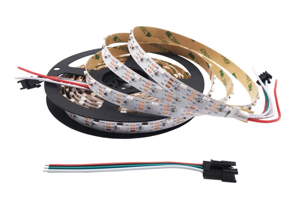 SK6812 4020 taśma LED emitująca światło boczne DC5V 60 72 120 144 leds/m WS2812B IC adresowalne cienkie lekkie taśmy 1m/2m/5m nie wodoodporne