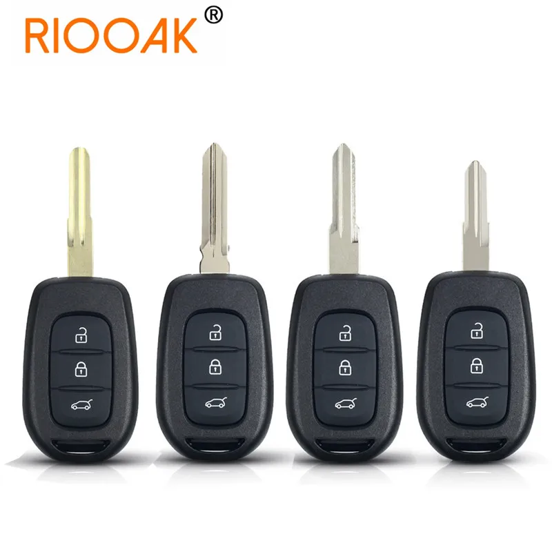 

3 Buttons Replacement Car Key Fob For Renault Duster Sandero Dacia Logan Clio Captur Laguna Scenic 2016 2015 Remote Key Shell