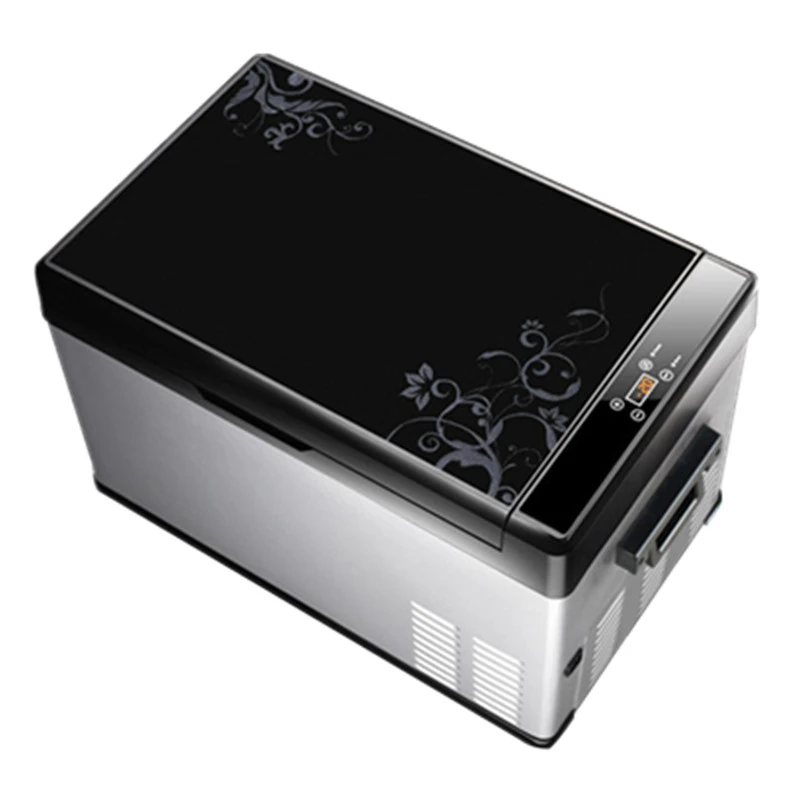 Frigorifero per auto Frigorifero congelatore di grande capacità 12V/24V a doppio uso per auto a compressione fredda da 30 litri per piccole auto