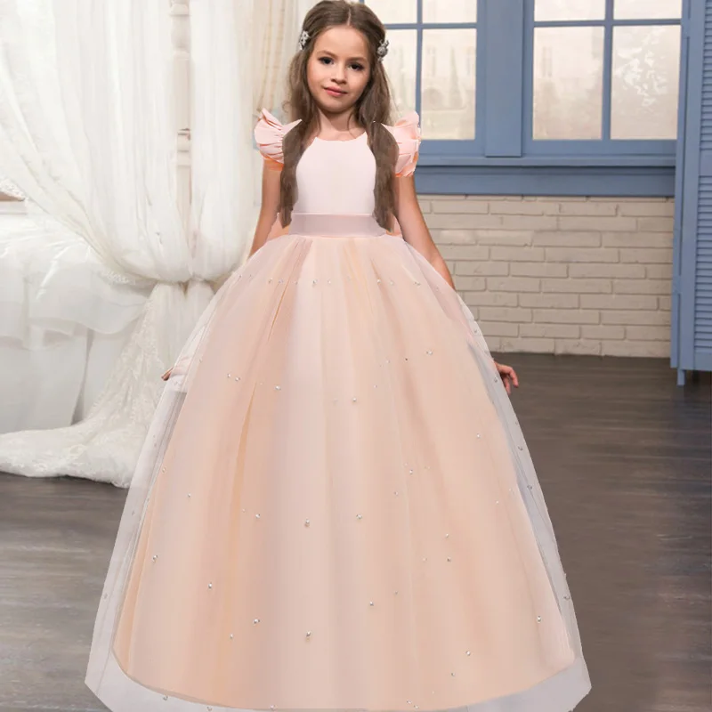 Girl Princess Party Dress Children Christmas Costume For Formal Bridesmaid Evening Wedding Prom Vestidos Kids Clothes Vestidos