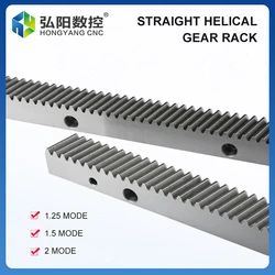 Track rack straight tooth helical rack 1.25M 1.5M 2M industrial machinery gear square rack 45 steel cnc rack linear guide