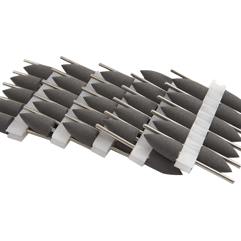 50pcs Dental SILICONE Polishers Resin Base Acrylic Polishing Burs New Dental lab burs