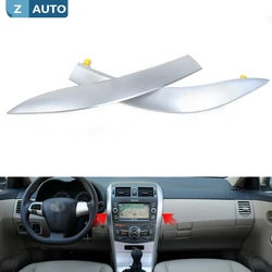 Upper Left\Right For Toyota Corolla 2007 2008 2009 2010 2011 2012 2013 Middle Central Dashboard Trim Cover Strip Car Accessories