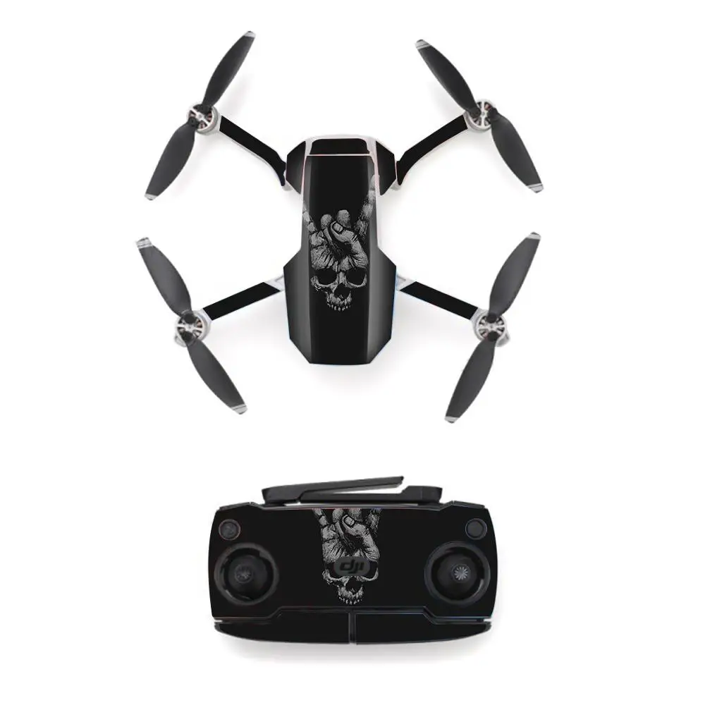 Skull Style Waterproof skin Sticker for DJI Mavic Mini Drone And Remote Controller Decal Vinyl Skins Cover 2 Styles