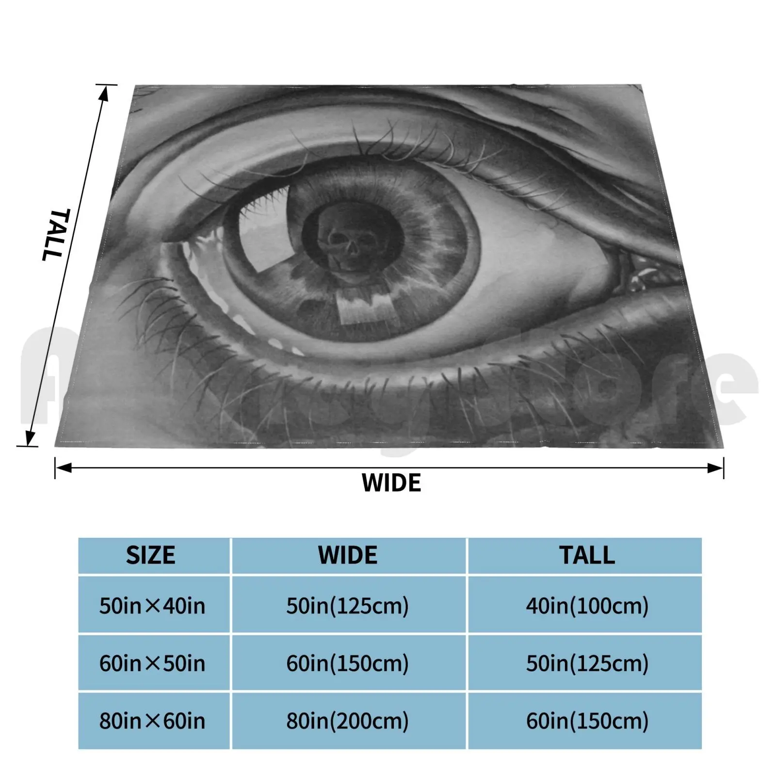 Mc Escher Eye Blanket Super Soft Warm Light Thin Escher Painter Illustrator Carving Wood Ink Infinity Odd Twisted