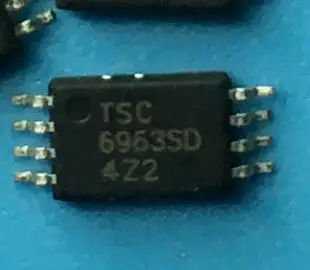 TSC6963SD TSM6963SDCA TSM6963SDCARVG 6963SD MSOP8 Trans MOSFET P-CH 20V 4.5A 8-Pin TSSOP 10PCS/LOT