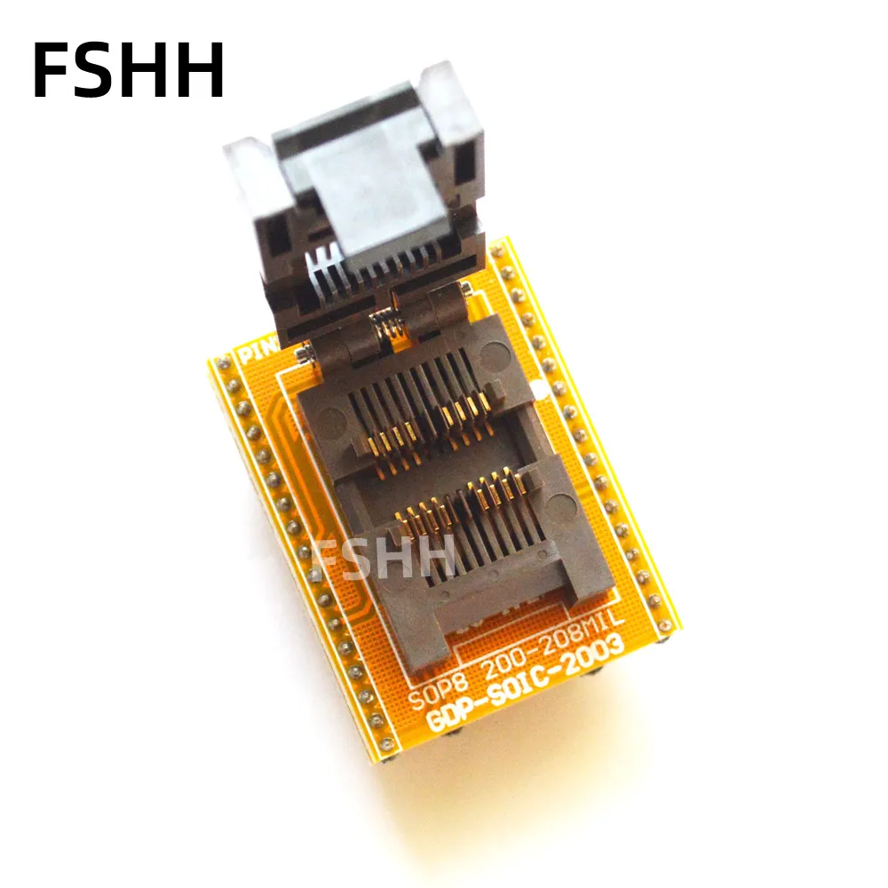 

Clamshell GDP-SOIC-2003 programmer adapter 208mil SOP8 test socket for LT48XP LT48UXP LT848 programmer