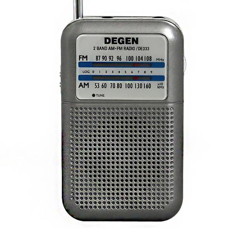 

Degen Radio DE333 AM/FM Receiver Portable Mini Pocket Two Band FM Radio Recorder High Sensitivity Radio