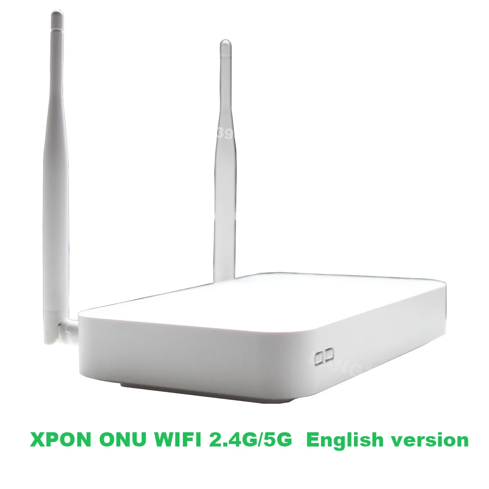 XPON ONU GPON Fiber Optic Router, 100% New, FTTH, ONU, 1GE, 3FE, 1VOIP, 2.4G, 5G WiFi, No Power