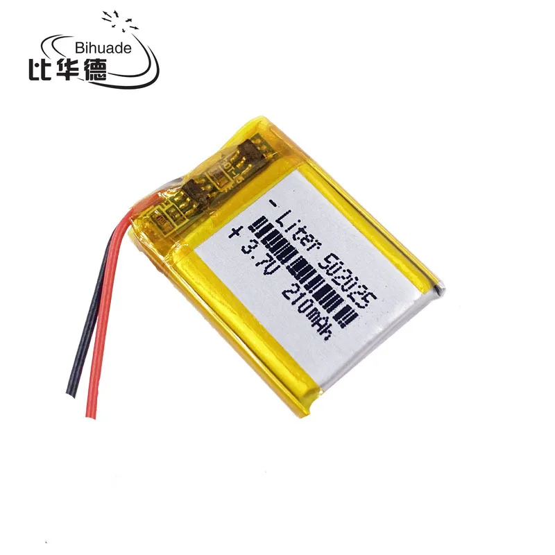 5pcs Size 502025 3.7V 210mah Lithium polymer Battery With Protection Board For MP3 MP4 MP5 GPS Digital Products