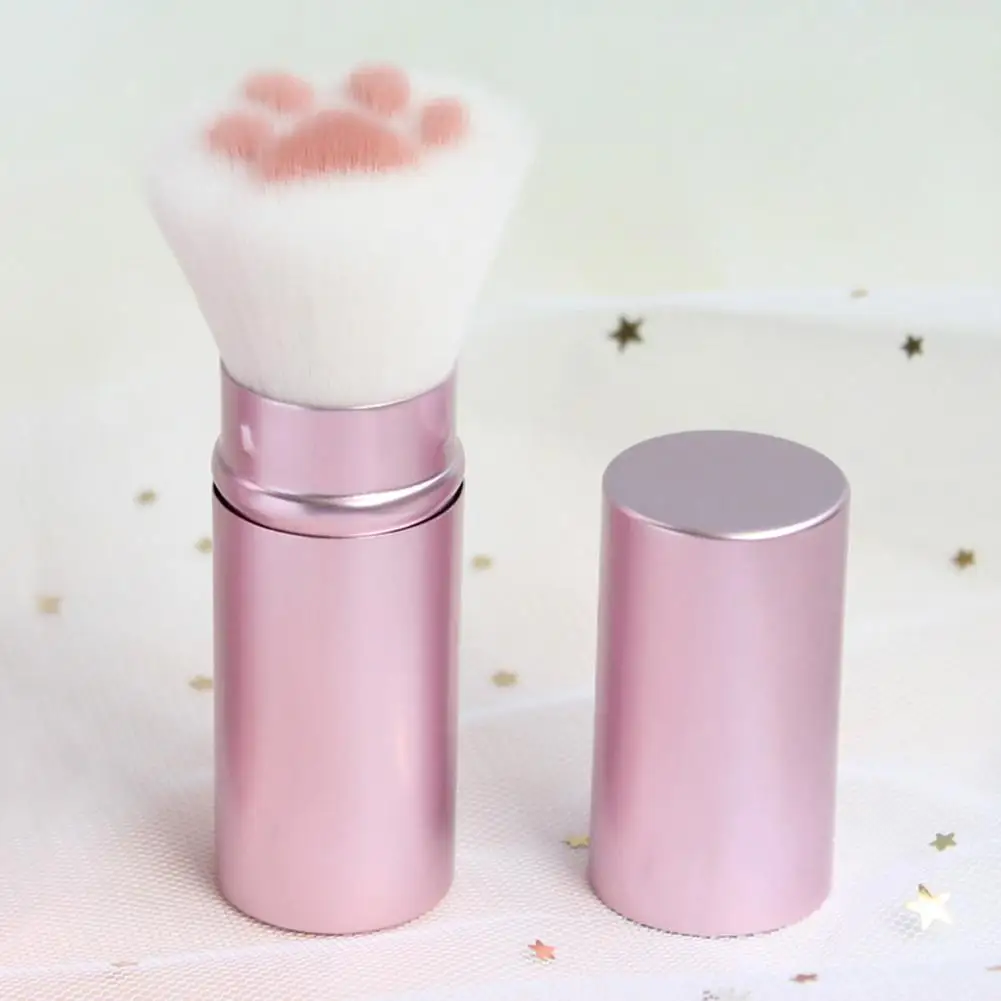 1PC Cute Cat Claw Make Up Brush Portable Retractable Kawaii Foundation Concealer Blush Powder Brush Makeup Cosmetic Tool