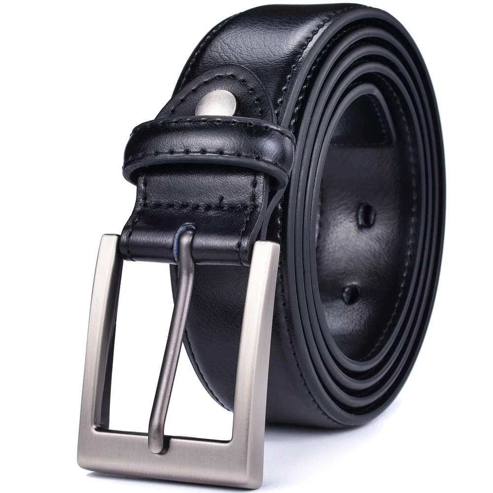 Men's Genuine Leather Dress Belt Handmade Fashion Classic Designs For Work Business And Casual