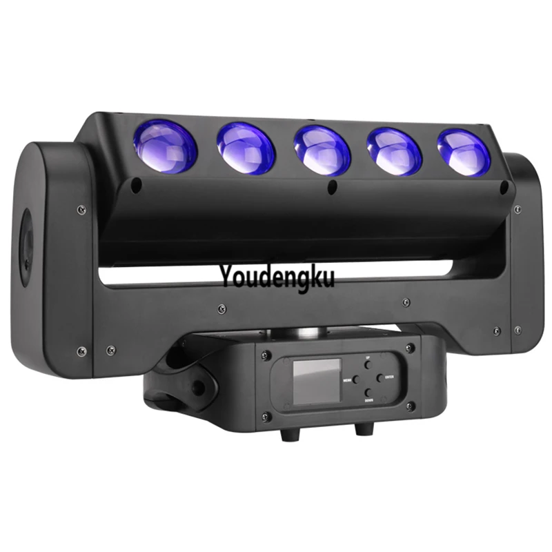 

2pcs 250x0.2W-RGB strobe and 5x40w RGBW 4in1 led beam moving head Lyre cylic beam dmx512 strobe stage light