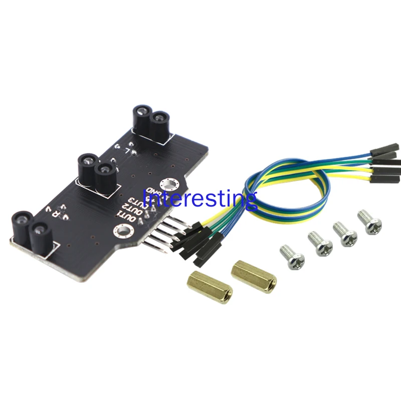 

Three-channel Grayscale Module Digital Photoelectric Color Recognition and Tracking Module Smart Car Photosensitive Line Patrol