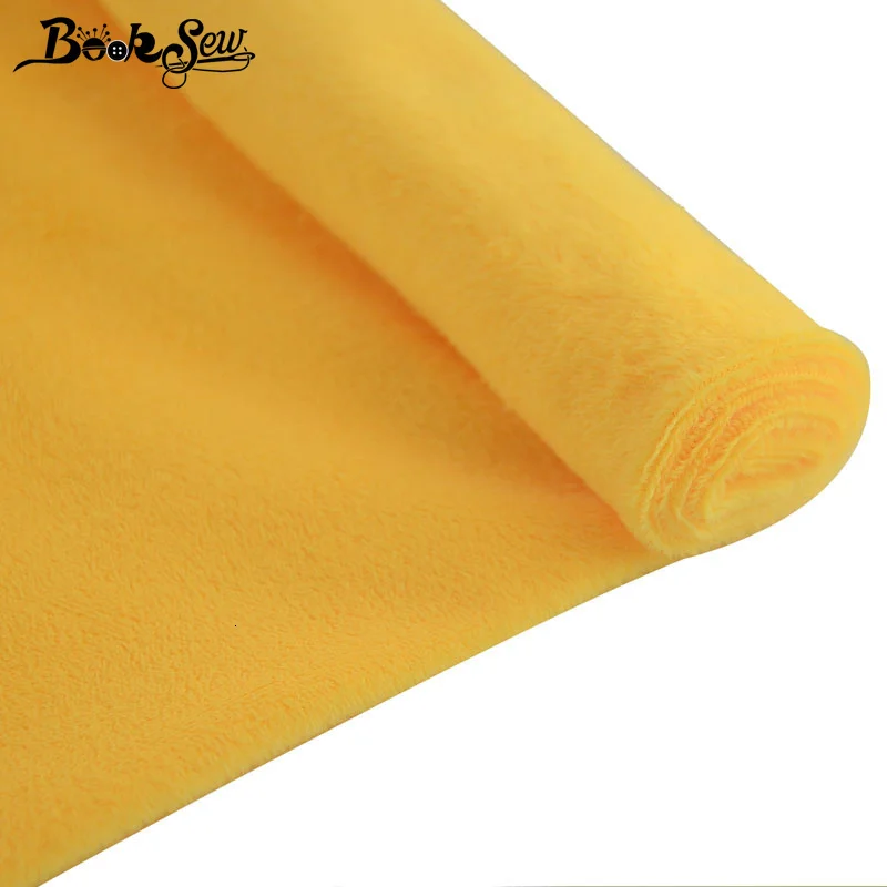 Booksew Winter Flanell Kleidung 40x50cm Telas De Algodon Para Patchwork Nähen Solide Farben Velboa Plüsch Stoff Baby weichen Tuch – Detail 4