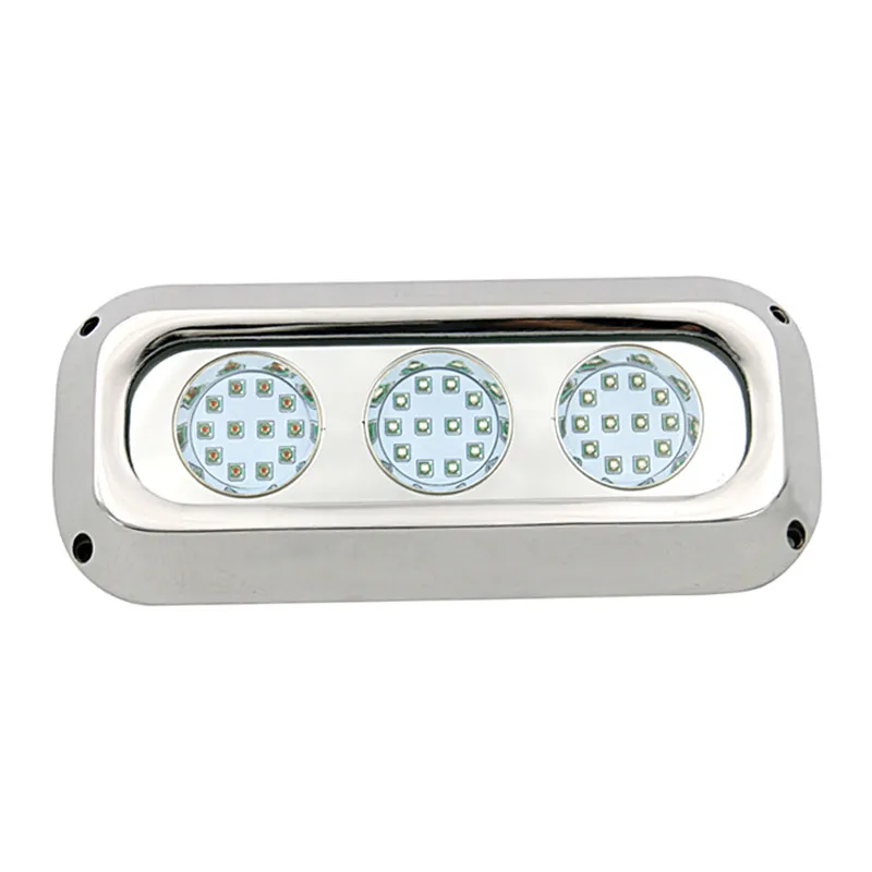 Imagem -02 - Luz Led Submersível Subaquática para Barco Marinho Piscina Oceânica Água do Mar Rgb Mais Cct Ip68 12v 24v 180w