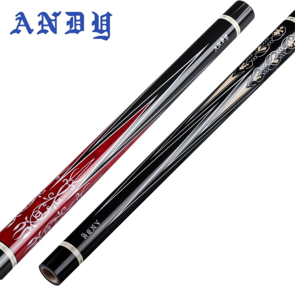 ANDY Carom Cue 12mm Tip 142cm Length 2 Colors Professional Carom Taper Shaft High Quality Handmade Maple Libre Cue  Billiard