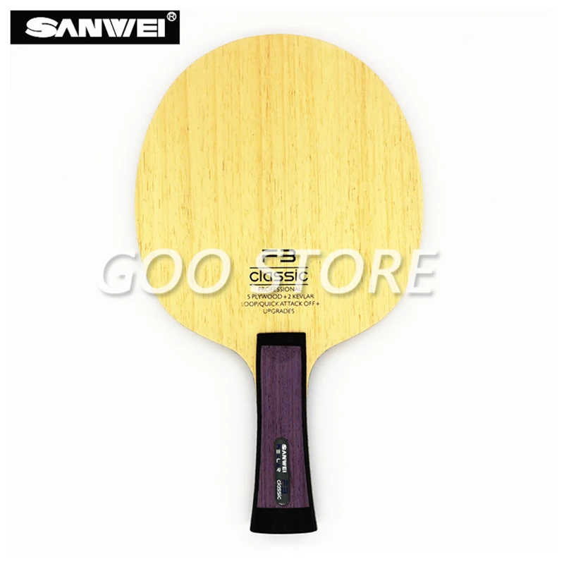 Sanwei F3 Classic Table tennis blade 5 plywood+ 2 kevlar quick attack loop professional OFF+ ping pong racket bat paddle