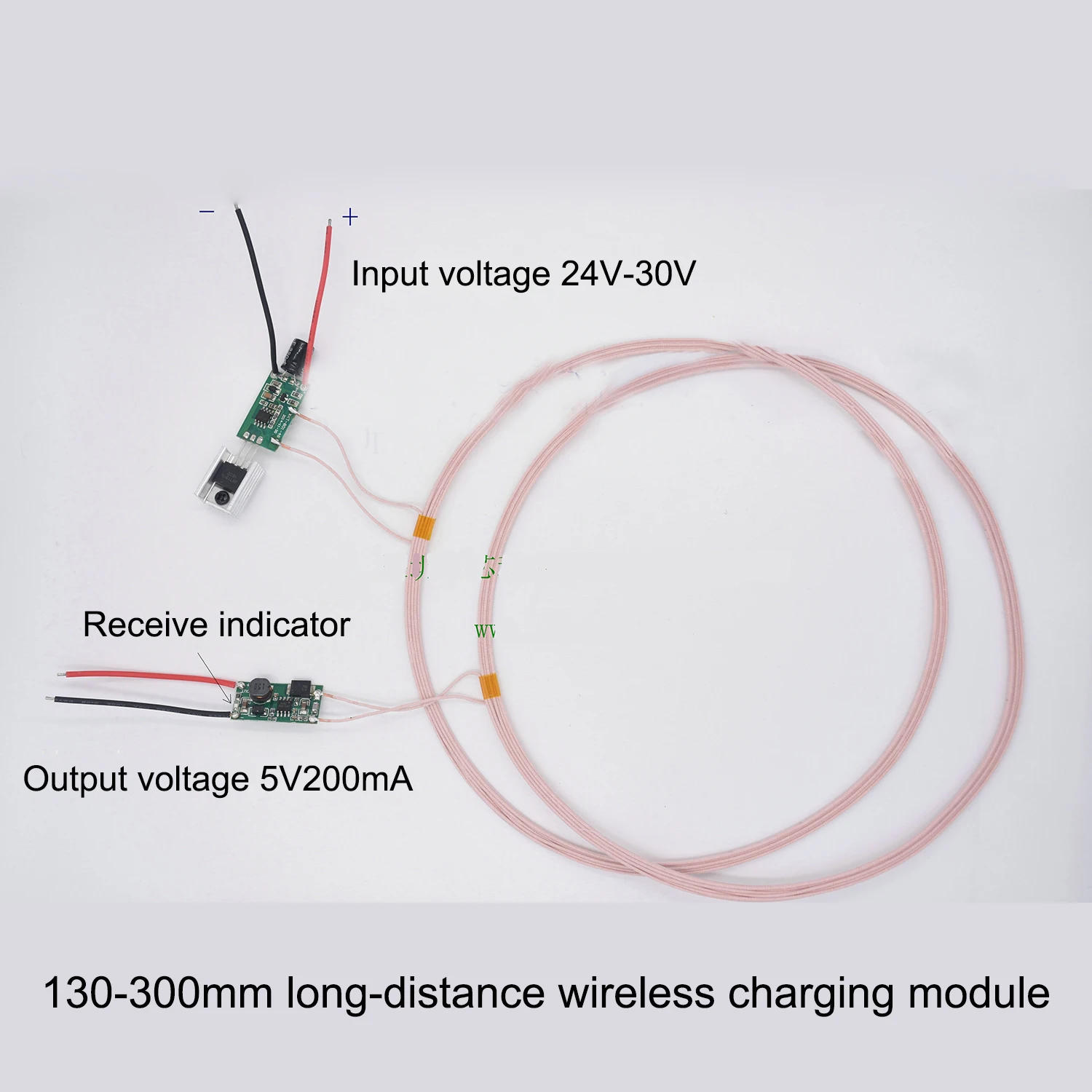 130~300mm DC Long-Distance Wireless Charging Module IC Scheme Circuit Diagram