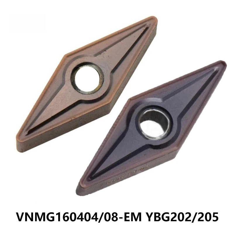 

Original VNMG 160404 160408 VNMG160404-EM VNMG160408-EM YBG205 YBG202 VNMG1604 Carbide Inserts Turning Tools Lathe Cutter