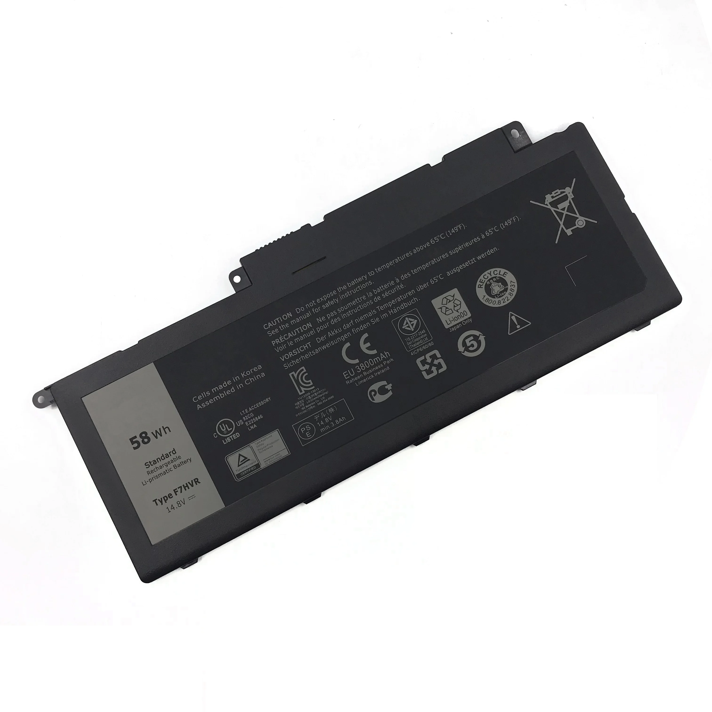 F7HVR Original laptop battery 14.8V 3950mAh (58Wh) 4cell for Dell Inspiron 15-7537 Inspiron 17 Series Laptop battery