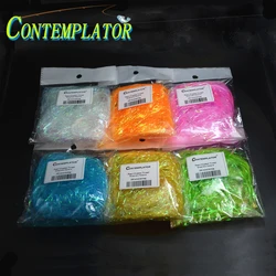 7colors Fly Tying Prism Tinsel Fiber Nymph Midges Synthetic Materials Shining Sparkle Lifelike Filament For Tying Flies Lures
