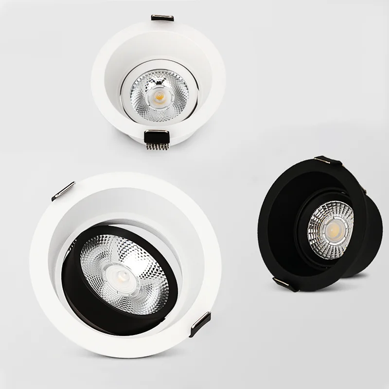 

Ultra-thin anti-glare spotlight embedded householdLEDdimmable COB downlight AC85-260V 5W~18WLED ceiling spotlight clothing store