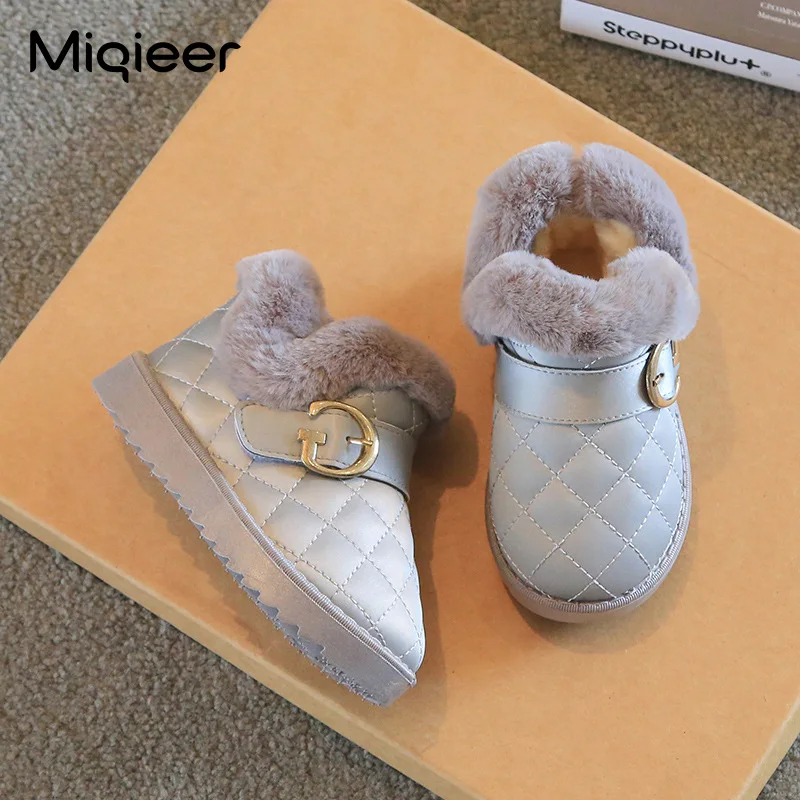 Neue Winter Kinder Schnee Stiefel Wasserdicht Dicken Plüsch Warme Mädchen Jungen Stiefel Nicht-Slip Mode Kleinkind Baby Schuhe 1-7 jahre