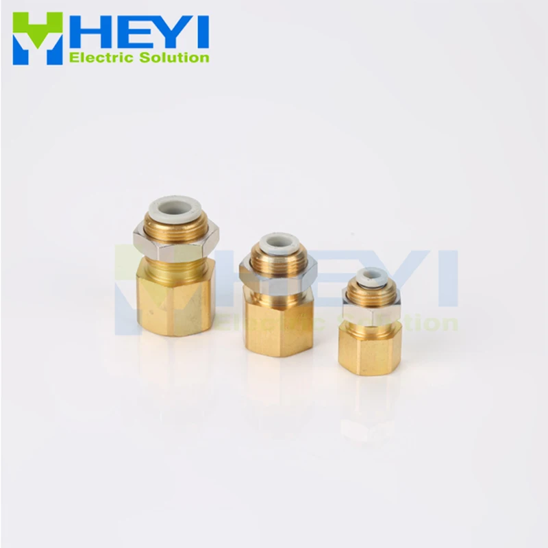 5PCS/bag Air Pneumatic Straight Bulkhead Connector 12mm OD Tube One Touch Push Into Gas Connector internal thread Fitting