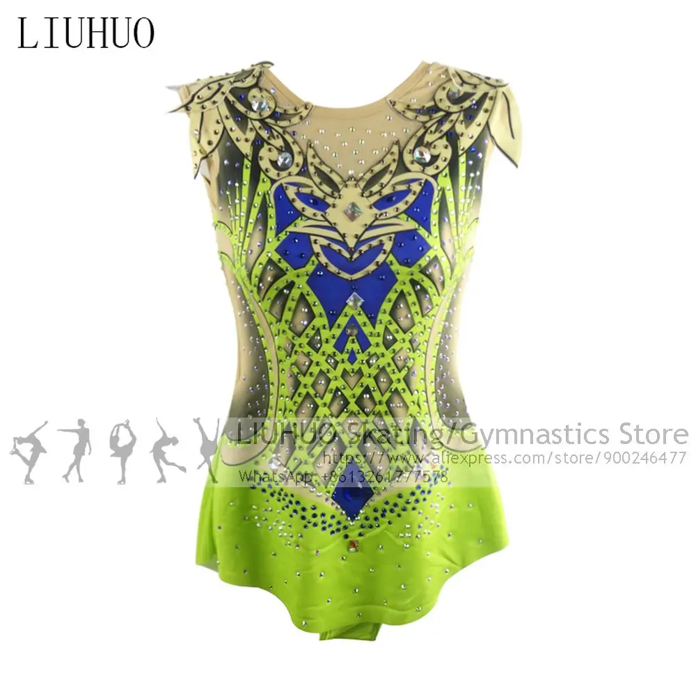 Performance Costumes Dress Women Girls Teens Ice Skating Dress Competitions  Kids Rhythmic Leotard Artistic Christmas