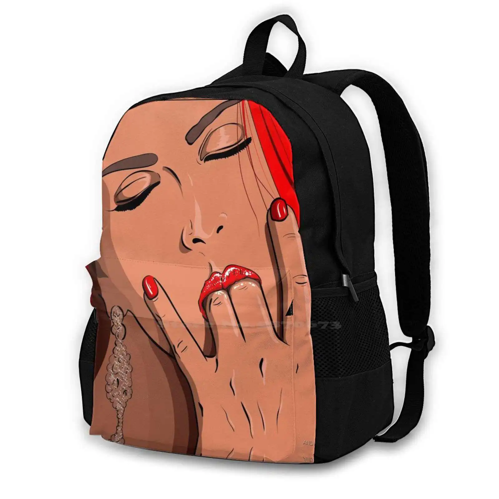 

Fingers Bag Backpack For Men Women Girls Teenage Fingers Moist Sexy Finger Blast Masturbation Pussy Wank Erotic Art