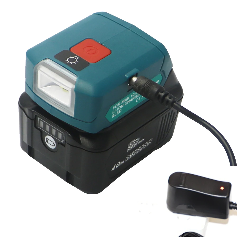 li-ion battery charger USB adpator with work light Multifunction DC10WD for Makita BL1015 BL1040B BL1015 BL1016 BL1021B BL1040B