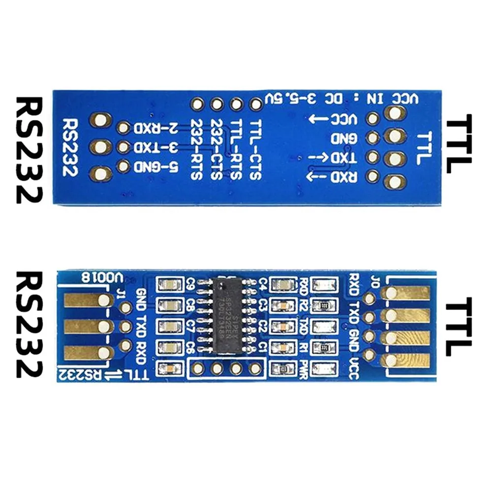 Single channel TI RS232 SP3232 TTL to RS232 module RS232 to TTL flashing line serial port module Immersion gold board