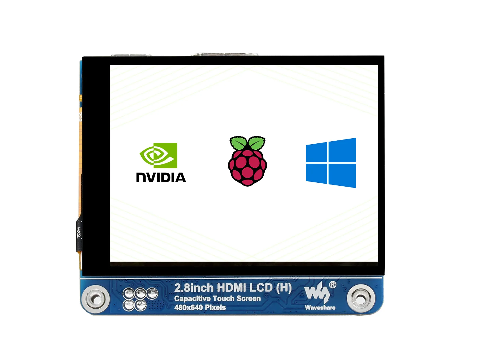 

2.8inch HDMI IPS LCD Display (H), 480×640, Adjustable Brightness, Fully Laminated Screen, Supports all versions of Raspberry Pi