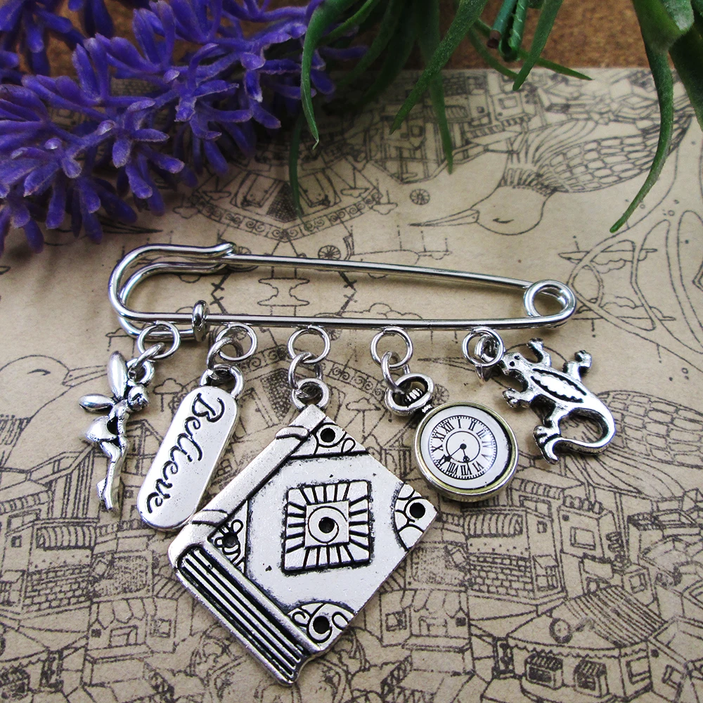 Peter acredite broche kilt aproveite a vida charme broche dia das mães presente de aniversário amigo