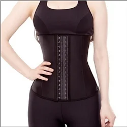 Women's Latex Underbust Corset Waist Training Cincher 9 Steel Boned Body Shaper Rubber Loss Girdle Slimming Belt Waist 20173