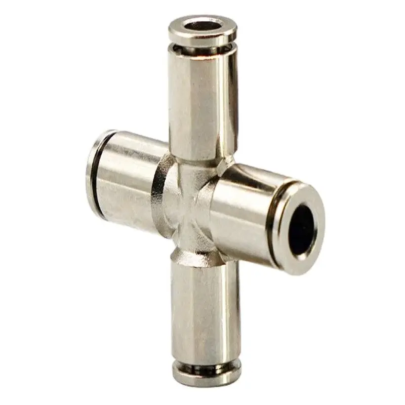 Water Pipe Head   Connector Four-Way Connection 4 Ways Cross  Pneumatic Quick    Insertion