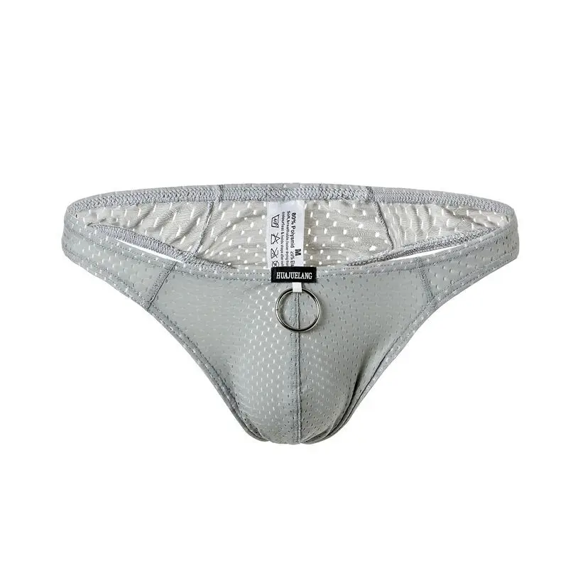 Sous-vêtements en poudre de pénis pour hommes, culotte bombée, gay, sexy, taille basse, respirant, trou, garçon ensoleillé