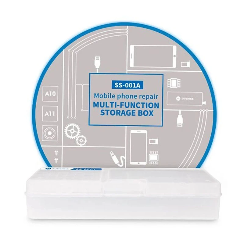 5Pcs/lot SS-001A Multi-function Magic Box Mobile Phone LCD Screen Mainboard IC Parts Repair Plastic Storage Box Organizer