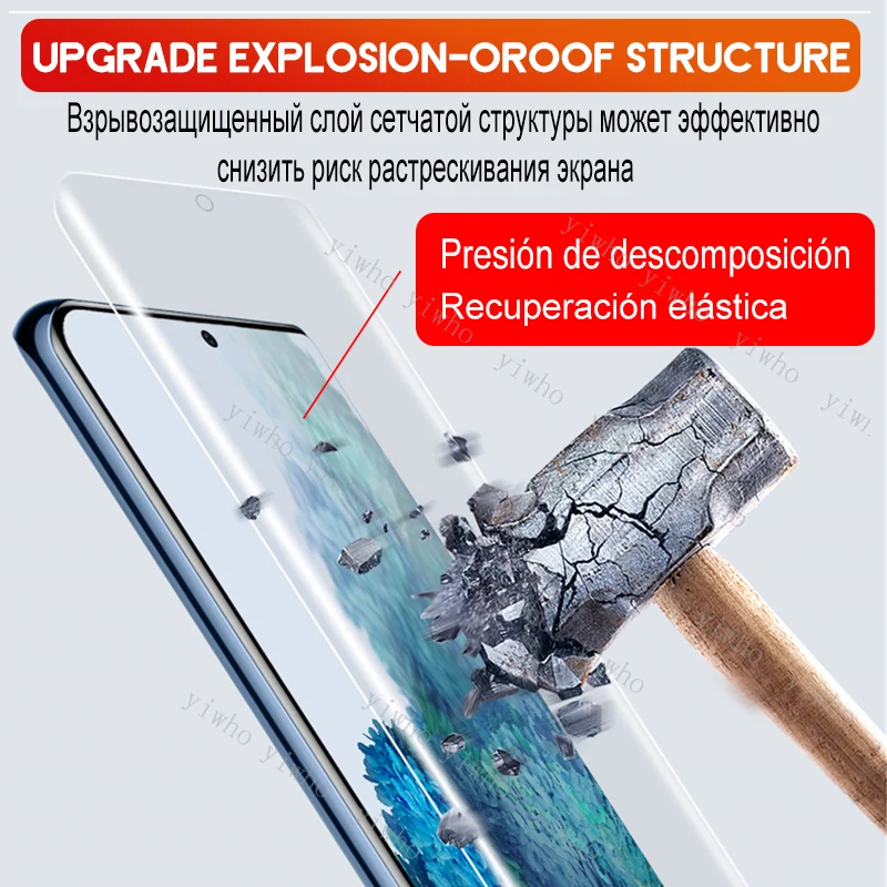 Para Oppo A53 película de hidrogel para Oppo A52 Protector de pantalla de vidrio y lente de cámara Glas OppoA53 A 53 72 A72 A92 película protectora