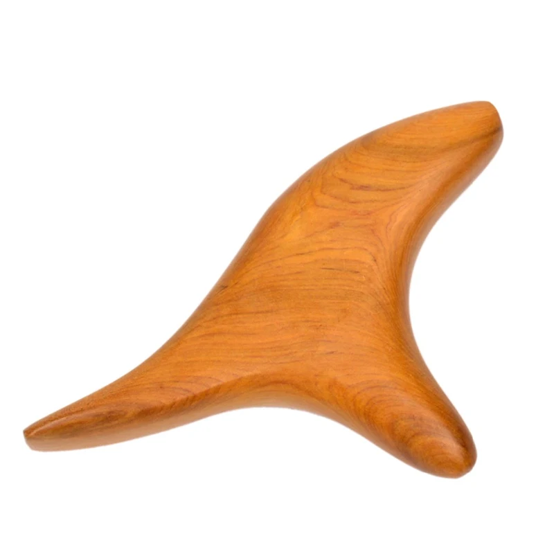 Wooden SPA Therapy Tool Trigonometric Massage Cone Wooden Massage Stick Gua Sha Board Acupuncture Stick