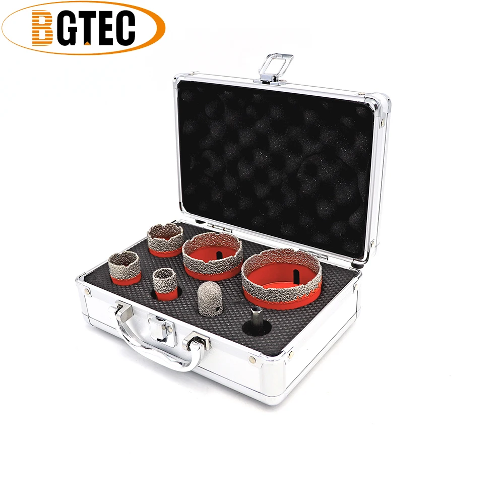 BGTEC 1set M14 20/28/35/55/68/F20/عرافة فراغ صنع من النحاس الماس لقم الأساسية مع ثقب صندوق رأى الجرانيت الرخام السيراميك فنجر بت