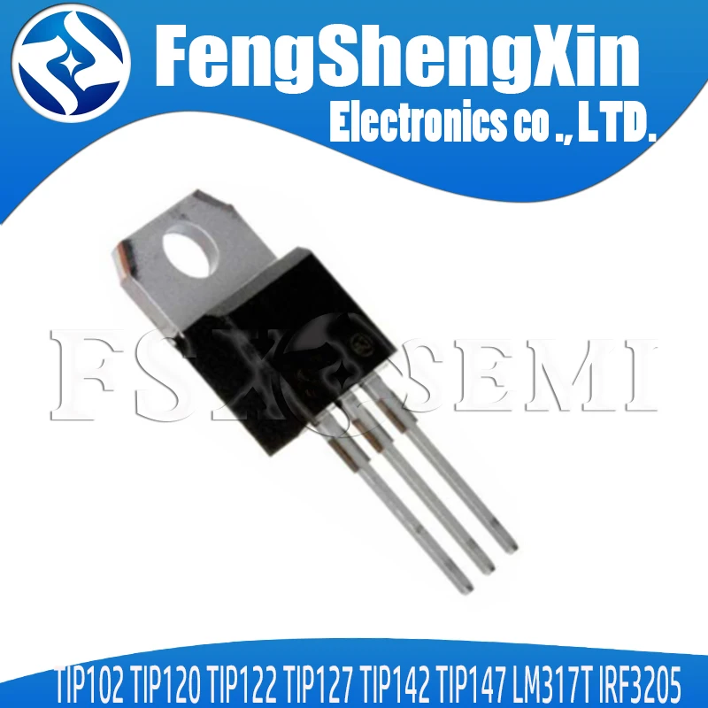 10pcs TIP102 TIP120 TIP122 TIP127 TIP142 TIP147 LM317T IRF3205 TIP142T TIP147T Transistor TO-220